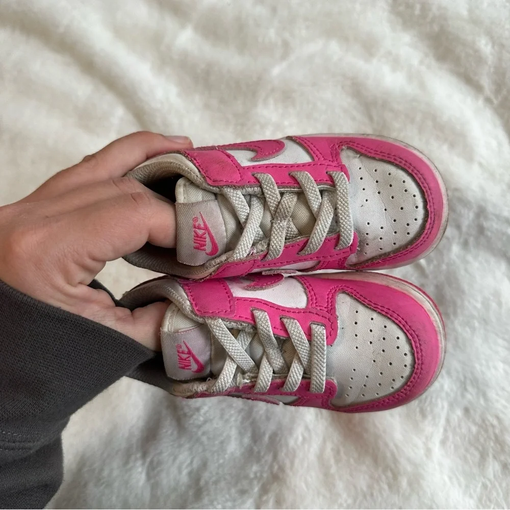 Nike Dunk Low Fuscia Toddler Size 7C